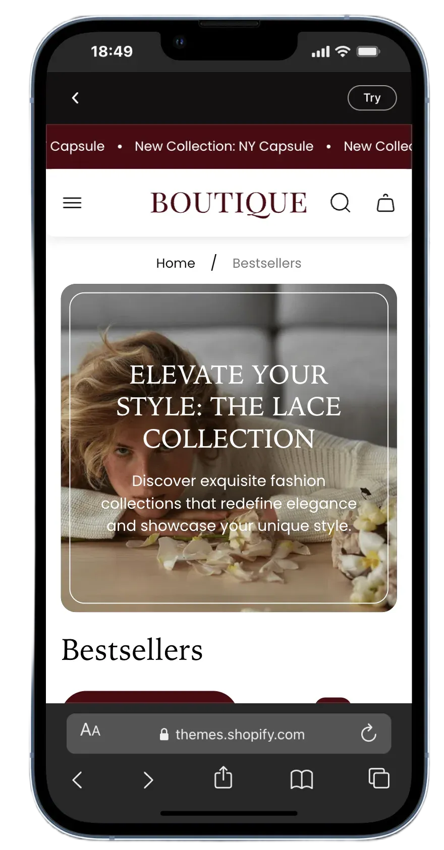 Boutique Theme Boutique Preset - Klassischer Editorial-Look