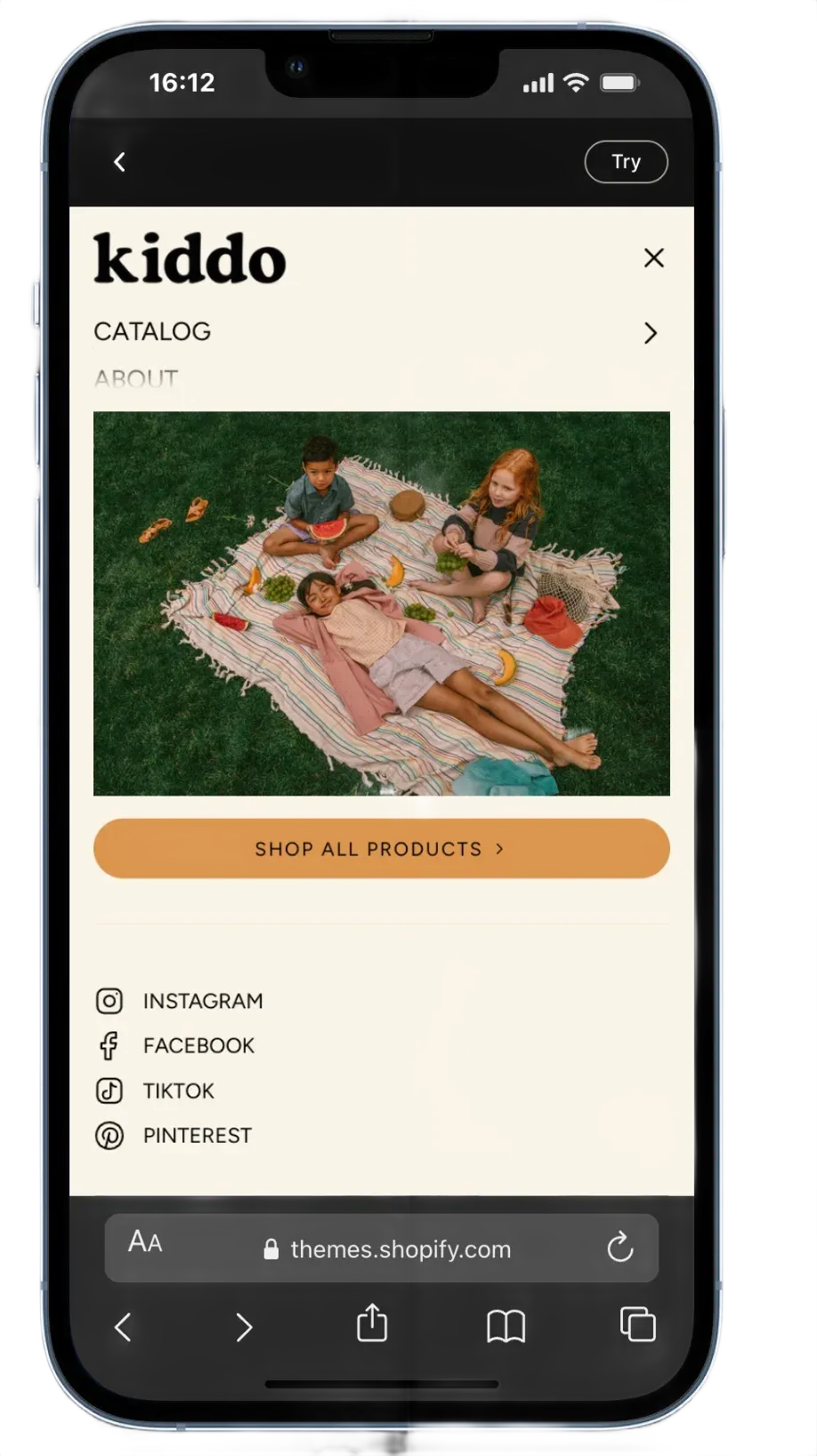 Broadcast Theme Relay Preset - Kiddo Kids Store Layout