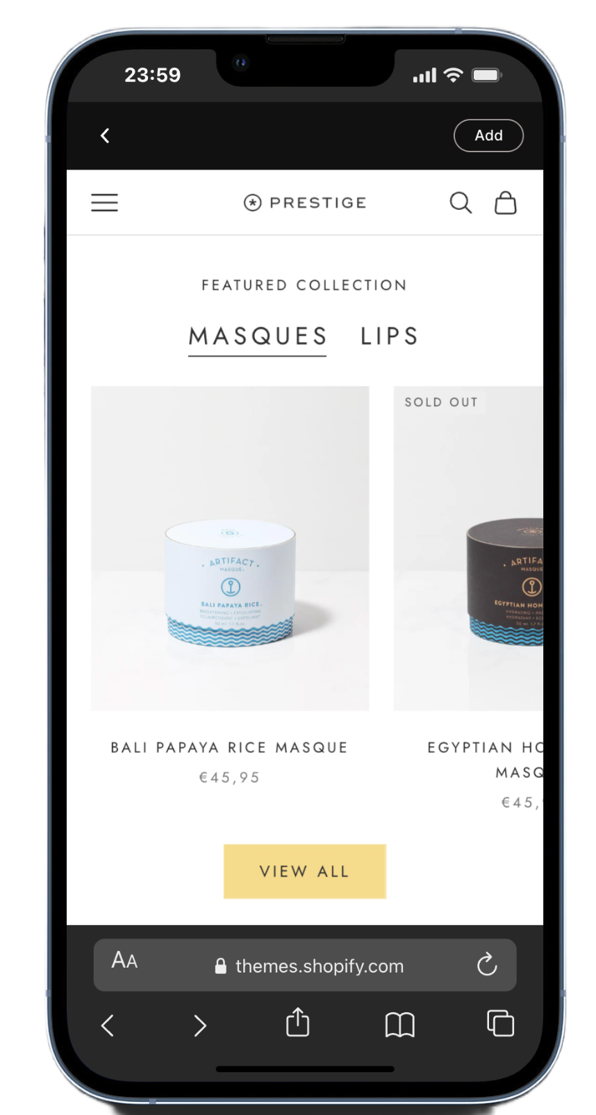 Prestige Theme Vogue Style - Clean und minimalistisches Design für Lifestyle-Brands auf Shopify
