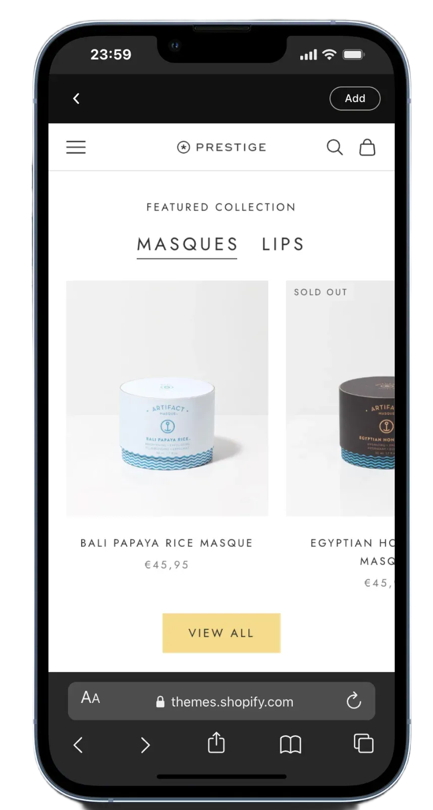 Prestige Theme Vogue Style - Clean und minimalistisches Design für Lifestyle-Brands auf Shopify
